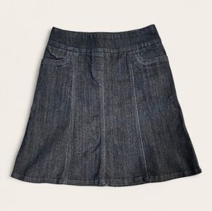 Classic Dark Wash Denim Skirt